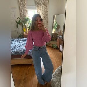 Pink Free People Top